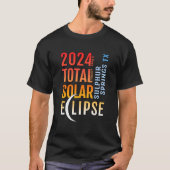 Sulphur Springs Texas TX Total Solar Eclipse 2024 T-shirt (Voorkant)