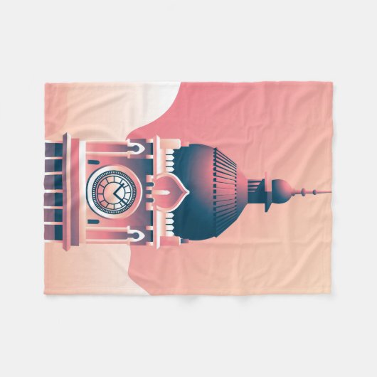 Sultan Abdul Samad-gebouw Fleece Deken (Voorkant (Horizontaal))