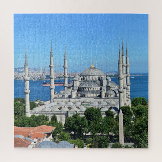 Sultan Ahmed Blauwe Moskee in Turkije Legpuzzel (Verticaal)