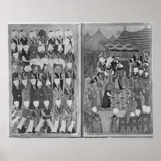 Sultan Ahmed III Distributing Money Poster (Voorkant)