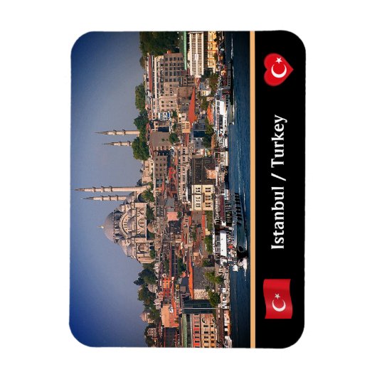 Sultan Ahmed, Istanbul panorama, Turkije Magneet (Verticaal)