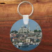 Sultan Ahmed & Istanbul panorama, Turkije Sleutelhanger (Achterkant)