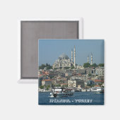 Sultan Ahmed, Istanbul, Turkije (Fridge Magnet) Magneet (Voorkant / Achterkant)