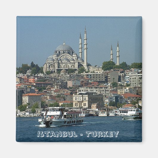 Sultan Ahmed, Istanbul, Turkije (Fridge Magnet) Magneet (Voorkant)