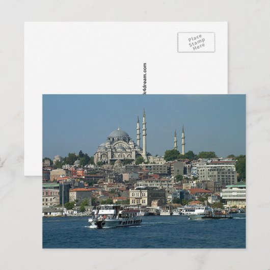Sultan Ahmed, Istanbul, vakantie Turkije Briefkaart (Voorkant / Achterkant)