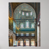 Sultan Ahmed Mosque. Binnenontwerp. Poster (Voorkant)