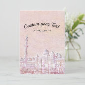 Sultan Ahmed mosque Feestdagenkaart (Staand voorkant)