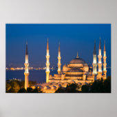 Sultan Ahmed Mosque tijdens het Poster van het sch (Voorkant)