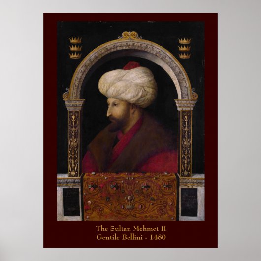 Sultan Mehmet II Canvas Print (Voorkant)