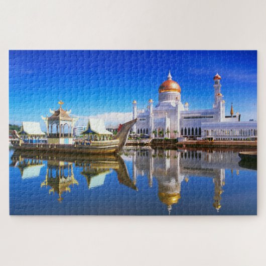 Sultan Omar Ali Saifuddien-moskee Legpuzzel (Horizontaal)