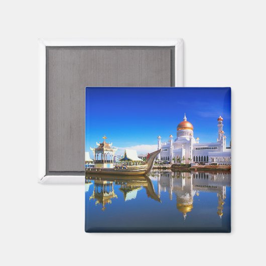 Sultan Omar Ali Saifuddien Mosque Magneet (Voorkant / Achterkant)