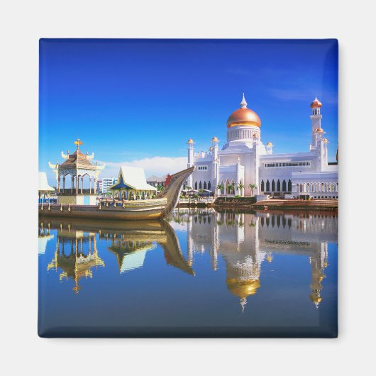 Sultan Omar Ali Saifuddien Mosque Magneet (Voorkant)