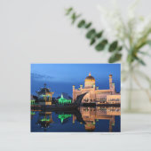 Sultan Omar Ali Saifuddin Mosque in Brunei Briefkaart (Staand voorkant)