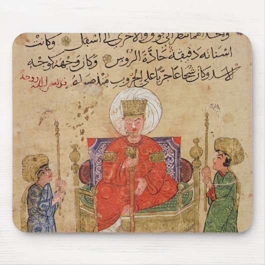 Sultan op zijn troon muismat (Voorkant)