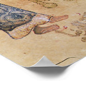 Sultan op zijn troon poster (Hoek)