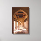 Sultan Qaboos Grand Mosque in Muscat, Oman Canvas Afdruk (Voorkant)