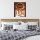 Sultan Qaboos Grand Mosque in Muscat, Oman Canvas Afdruk (Insitu (Slaapkamer))
