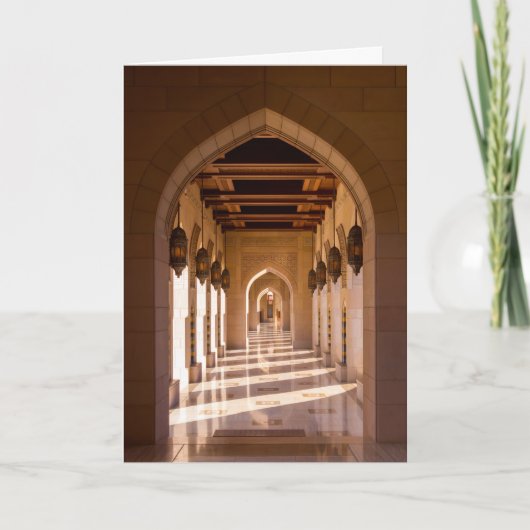 Sultan Qaboos Grand Mosque in Muscat, Oman Kaart (Voorkant)