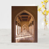 Sultan Qaboos Grand Mosque in Muscat, Oman Kaart (Gele Bloem)