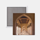 Sultan Qaboos Grand Mosque in Muscat, Oman Magneet (Voorkant / Achterkant)