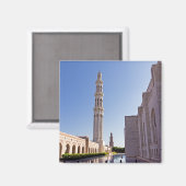 Sultan Qaboos Grand Mosque in Muscat, Oman Magneet (Voorkant / Achterkant)