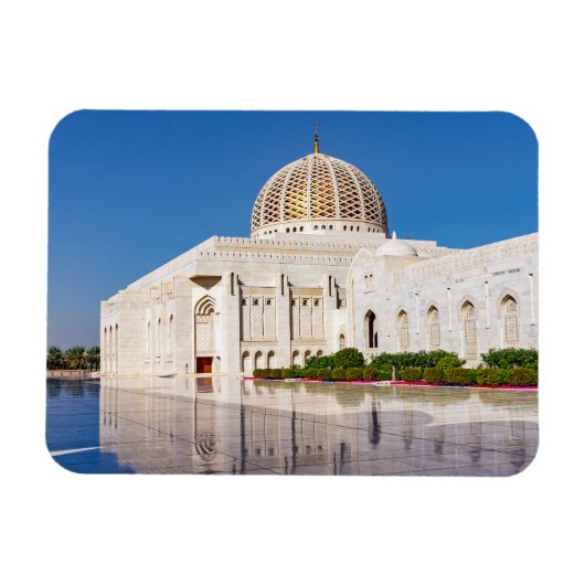 Sultan Qaboos Grand Mosque in Muscat, Oman Magneet (Horizontaal)