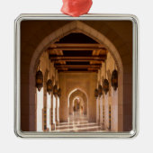 Sultan Qaboos Grand Mosque in Muscat, Oman Metalen Ornament (Voorkant)