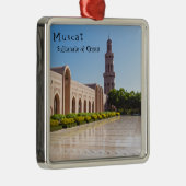 Sultan Qaboos Grand Mosque in Muscat, Oman Metalen Ornament (Rechts)