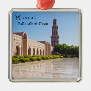 Sultan Qaboos Grand Mosque in Muscat, Oman Metalen Ornament