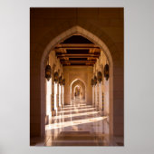 Sultan Qaboos Grand Mosque in Muscat, Oman Poster (Voorkant)