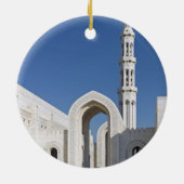 Sultan Qaboos Grand Mosque Muscat Sultanate Oman Keramisch Ornament (Achterkant)