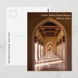 Sultan Qaboos-grootmoskee in Muscat, Oman Briefkaart