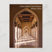 Sultan Qaboos-grootmoskee in Muscat, Oman Briefkaart (Voorkant)