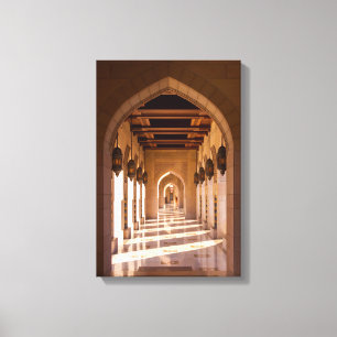 Sultan Qaboos-grootmoskee in Muscat, Oman Canvas Afdruk