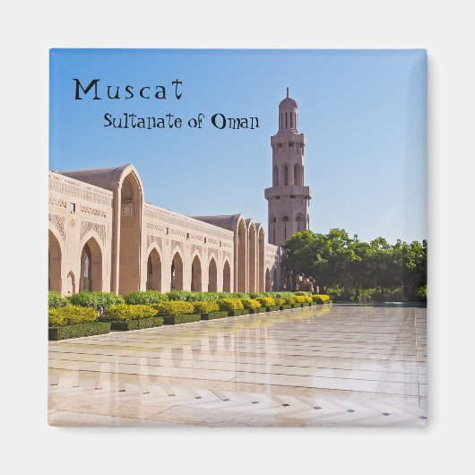 Sultan Qaboos-grootmoskee in Muscat, Oman Magneet (Voorkant)
