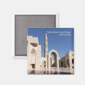 Sultan Qaboos-grootmoskee in Muscat, Oman Magneet (Voorkant / Achterkant)