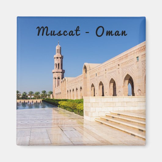 Sultan Qaboos-grootmoskee in Muscat, Oman Magneet (Voorkant)