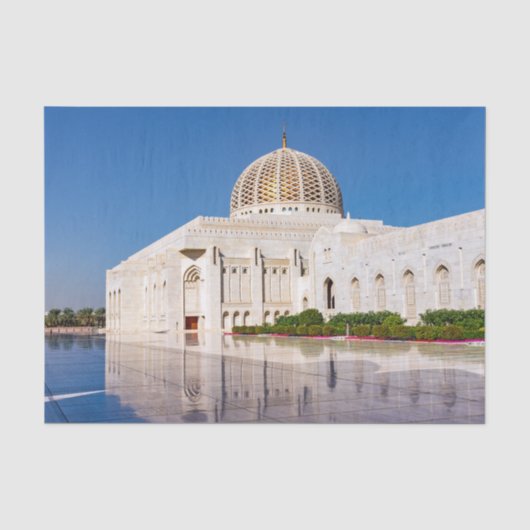 Sultan Qaboos-grootmoskee in Muscat, Oman Tissuepapier (Voorkant)
