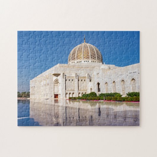 Sultan Qaboos Grote Moskee in Muscat, Oman Legpuzzel (Horizontaal)