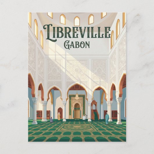 Sultan Qaboos-moskee (Libreville) Gabon Briefkaart (Voorkant)