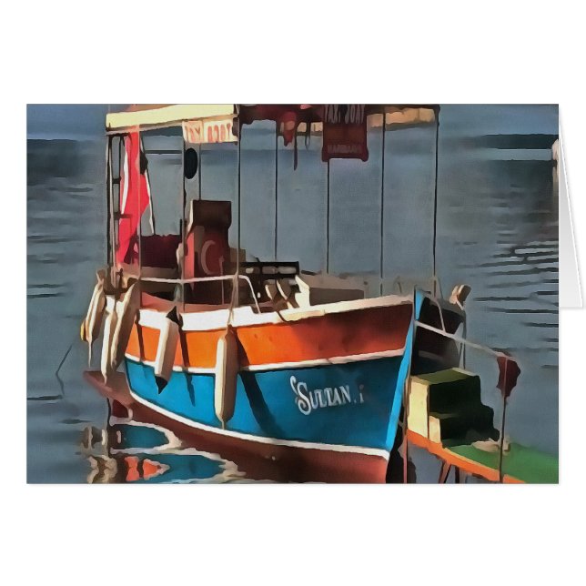 Sultan Taxi Boat Marmaris Nautical Art (Voorkant Horizontaal)
