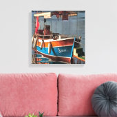 Sultan Taxi Boat Marmaris Nautical Art Canvas Afdruk (Insitu (Woonkamer))
