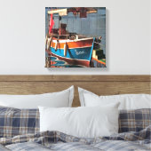 Sultan Taxi Boat Marmaris Nautical Art Canvas Afdruk (Insitu (Slaapkamer))