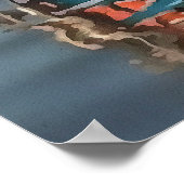 Sultan Taxi Boat Marmaris Nautical Art Poster (Hoek)