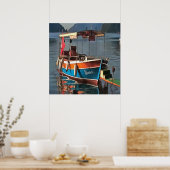 Sultan Taxi Boat Marmaris Nautical Art Poster (Keuken)