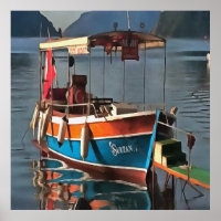 Sultan Taxi Boat Marmaris Nautical Art