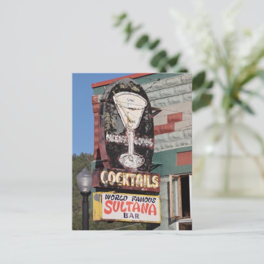 Sultana Bar op Route 66 Briefkaart (Staand voorkant)