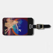 Sultana de Arabische Sultan's Concubine 1925 Bagagelabel (Voorkant horizontaal)