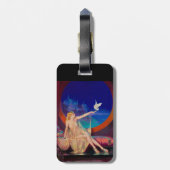 Sultana de Arabische Sultan's Concubine 1925 Bagagelabel (Achterkant verticaal)