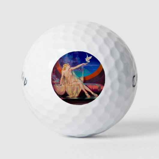 Sultana de Arabische Sultan's Concubine 1925 Golfballen (Voorkant)